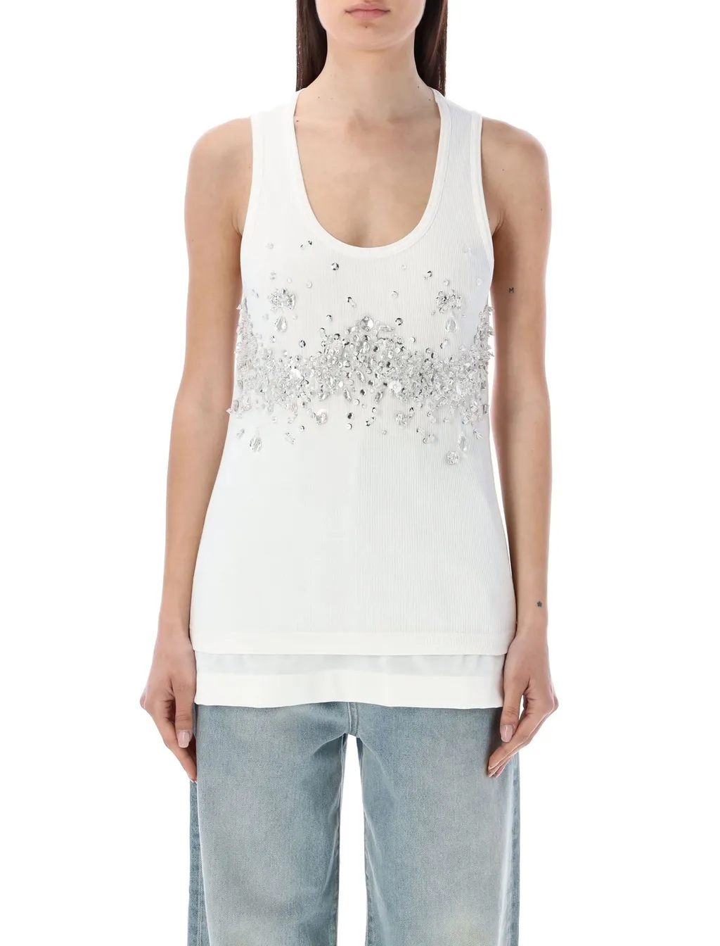 Sequins Embellished Tank Top
