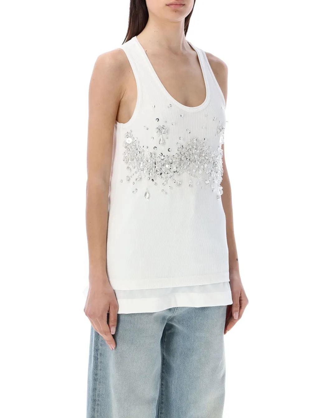Sequins Embellished Tank Top