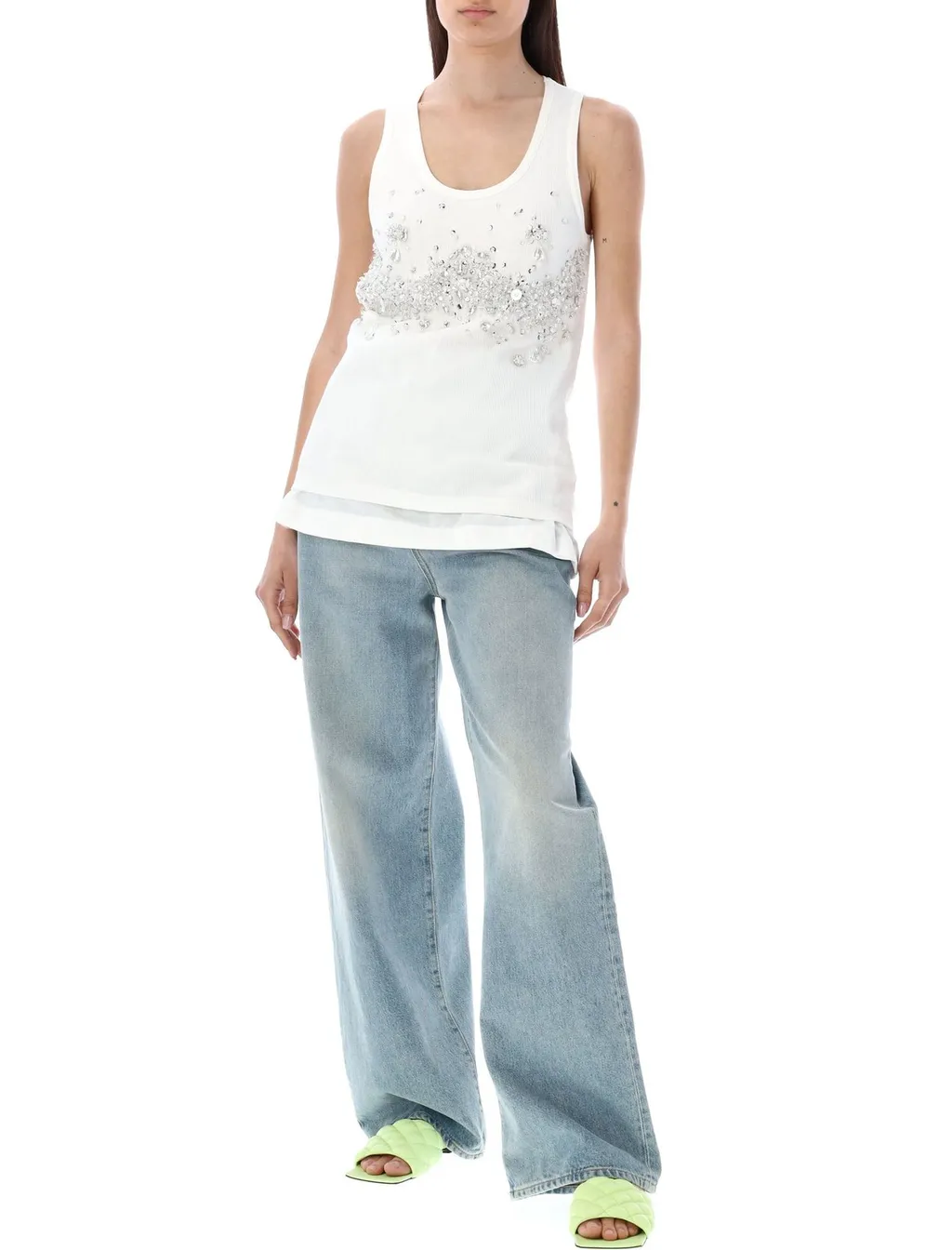 Sequins Embellished Tank Top
