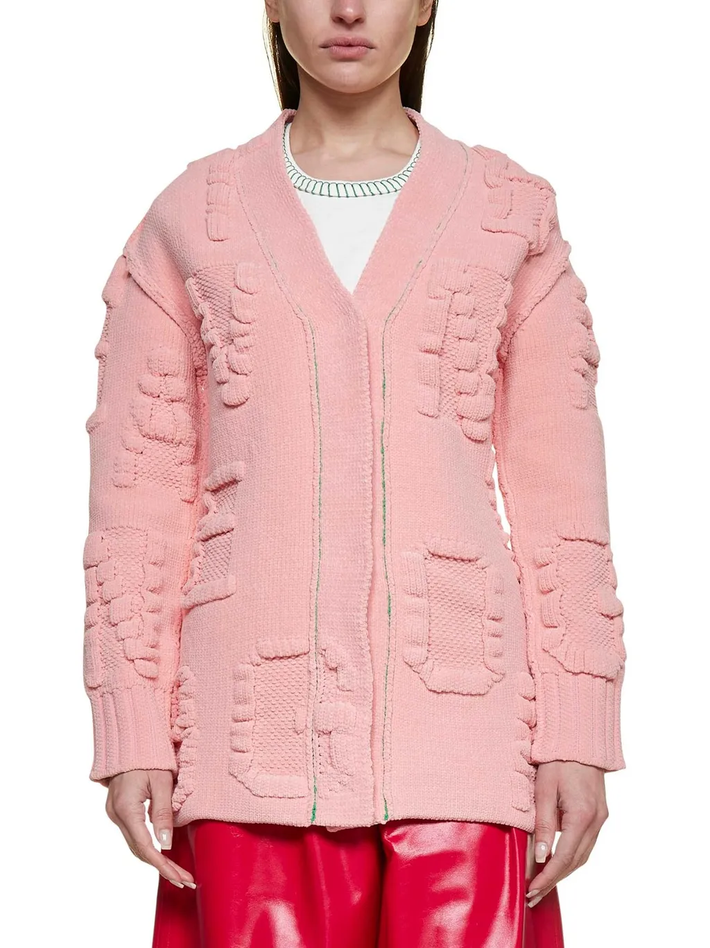 V-Neck Knit Cardigan