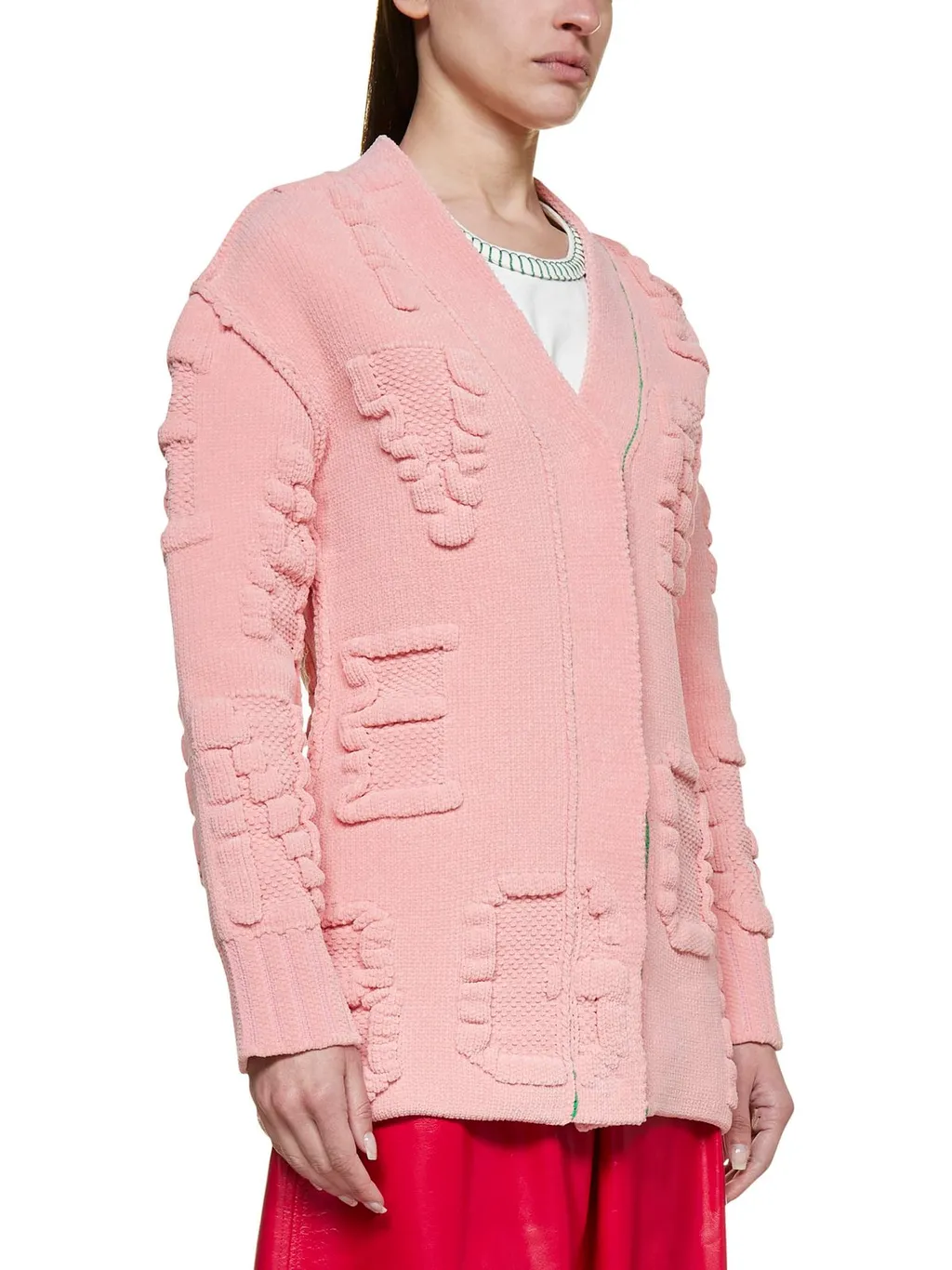 V-Neck Knit Cardigan