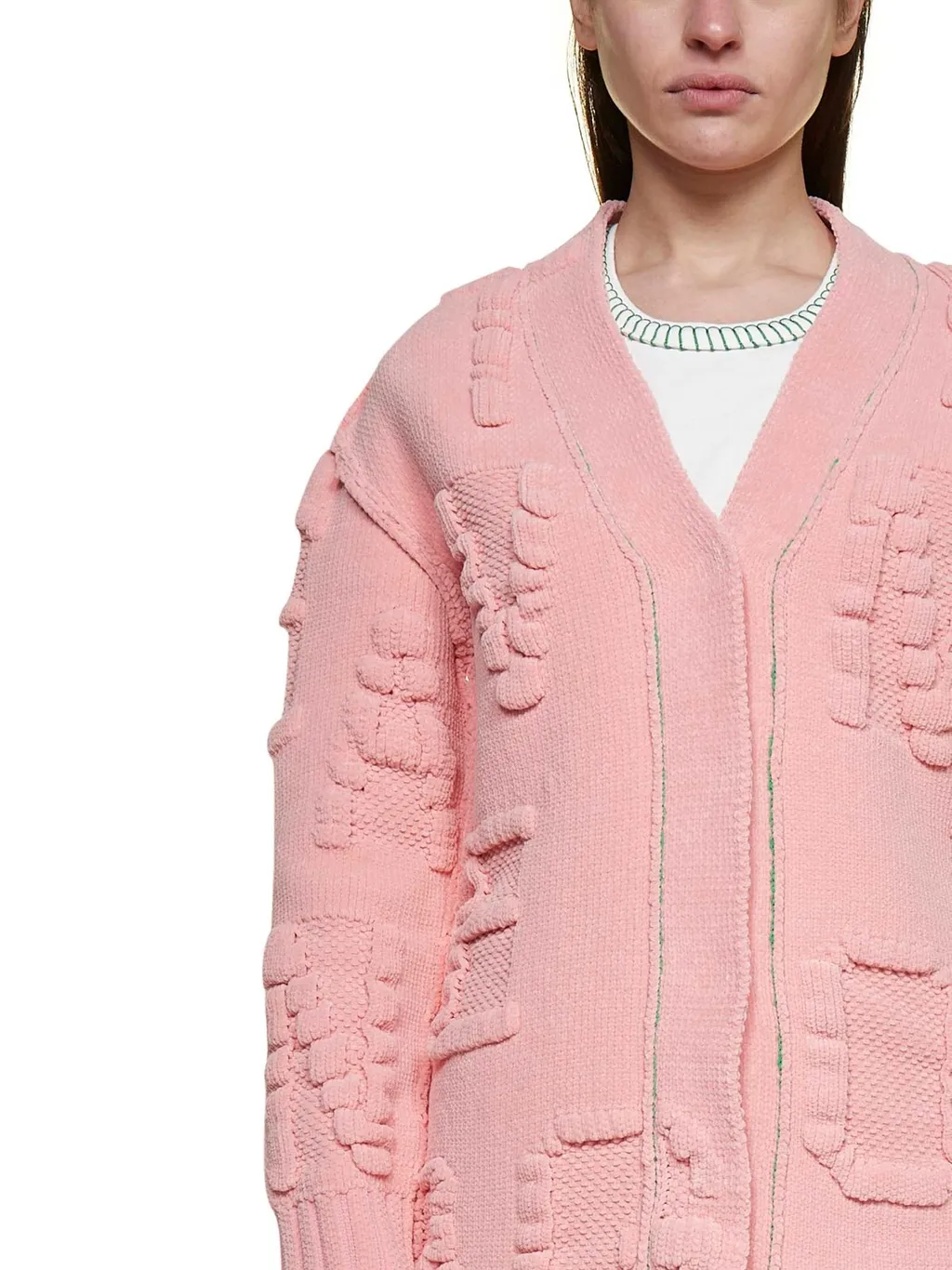V-Neck Knit Cardigan