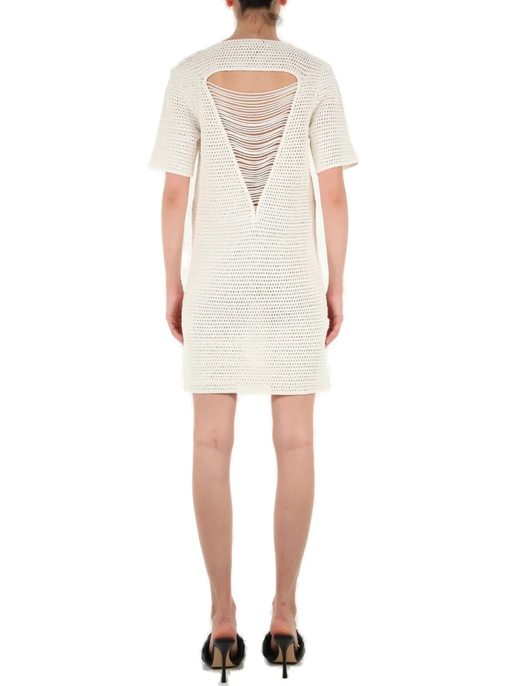 Short Sleeved Cut-Out Mini Dress