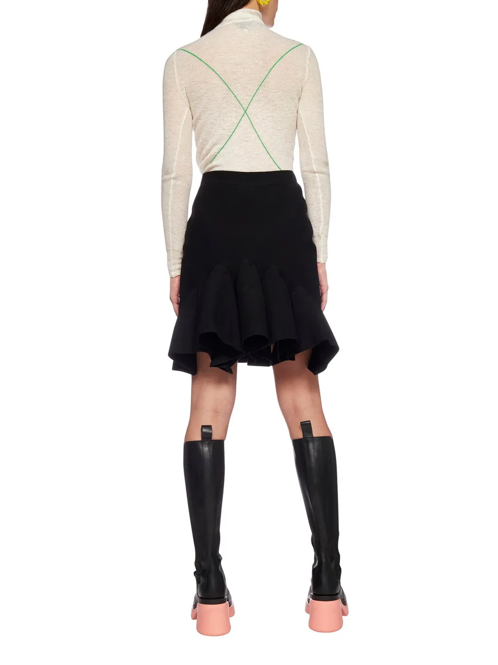 A-Line Ruffled Skirt