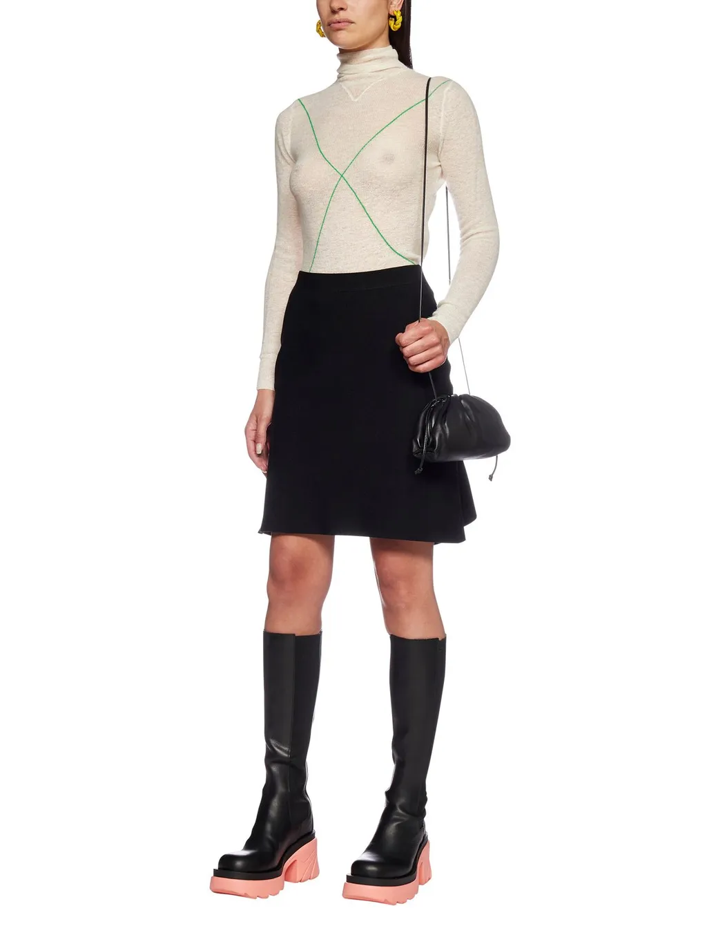 A-Line Ruffled Skirt