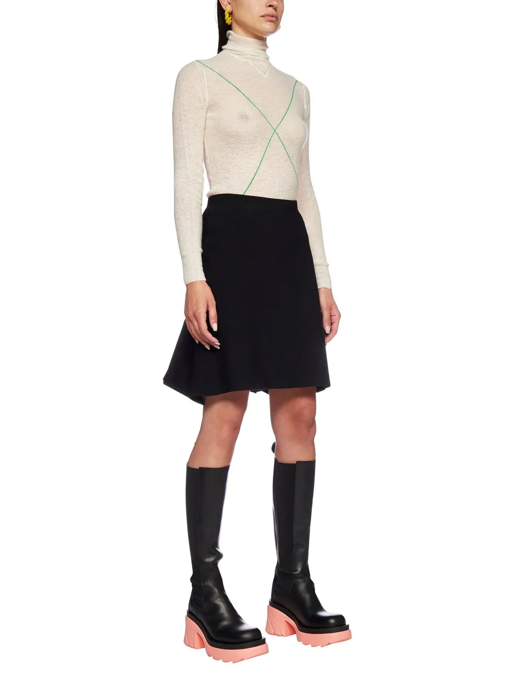 A-Line Ruffled Skirt