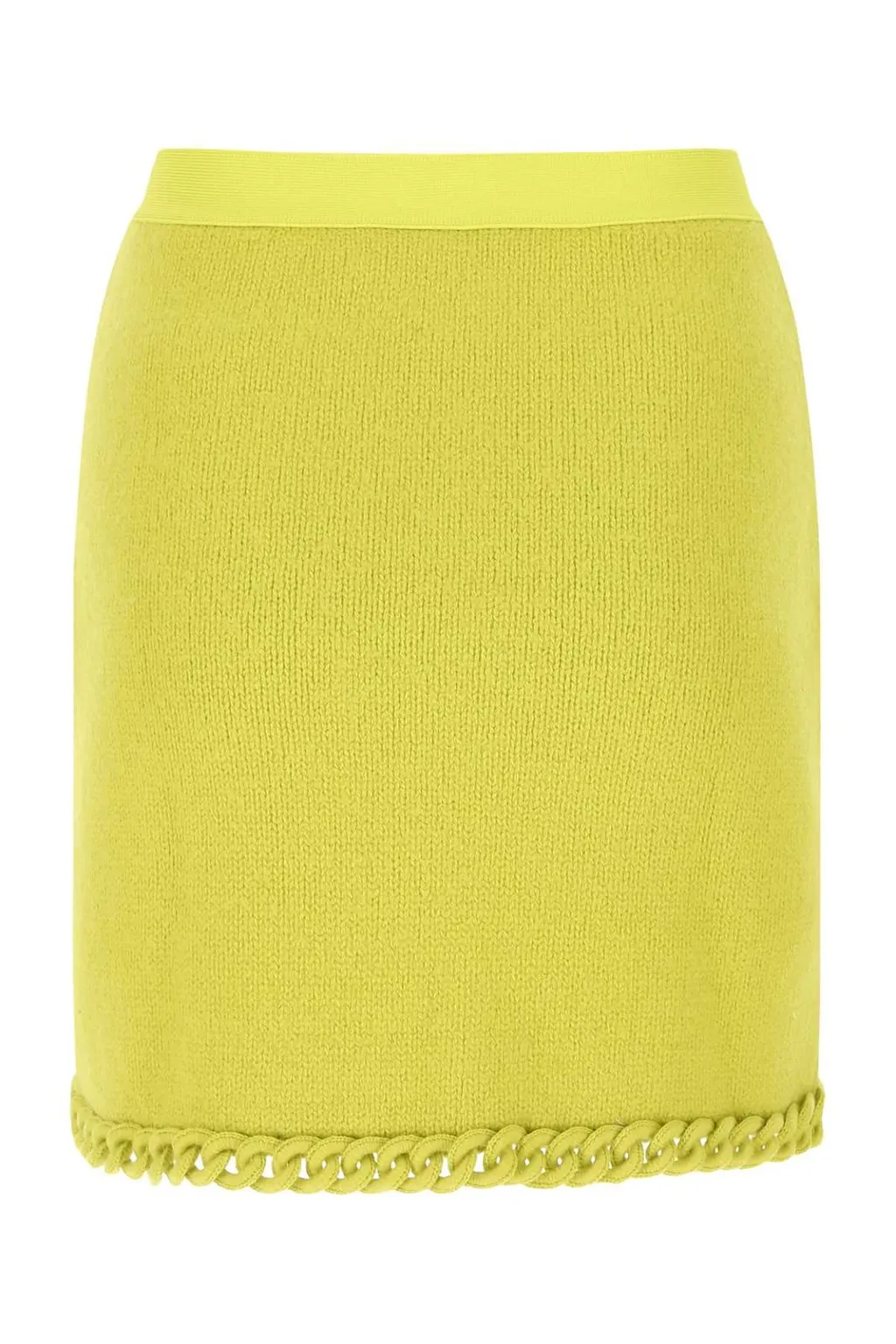 High-Waisted Knit Mini Skirt