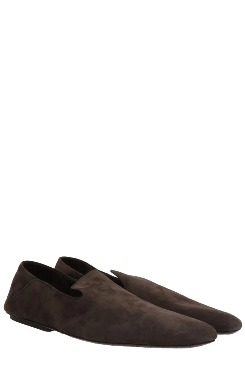 Square Toe Slip-On Flat Shoes