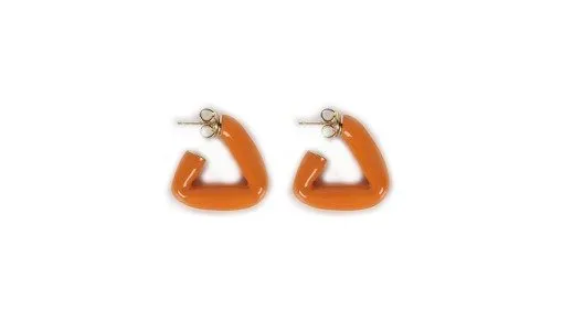 Triangular Hoop Earrings