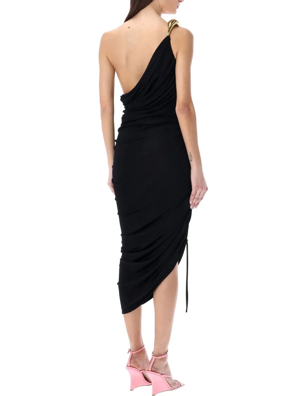 One-Shoulder Midi Dress