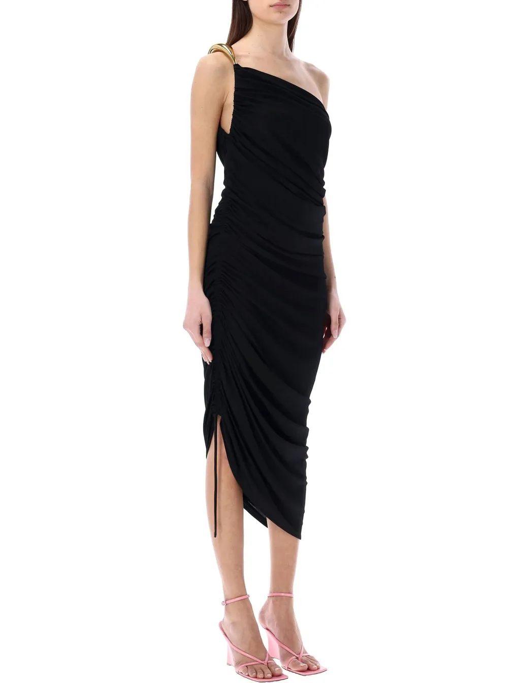 One-Shoulder Midi Dress