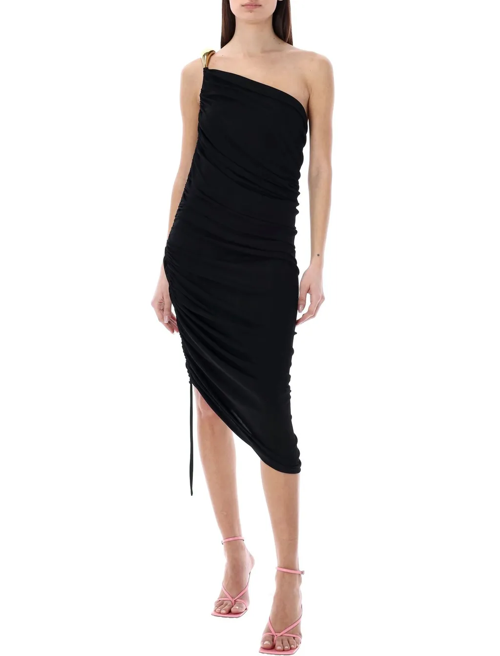 One-Shoulder Midi Dress
