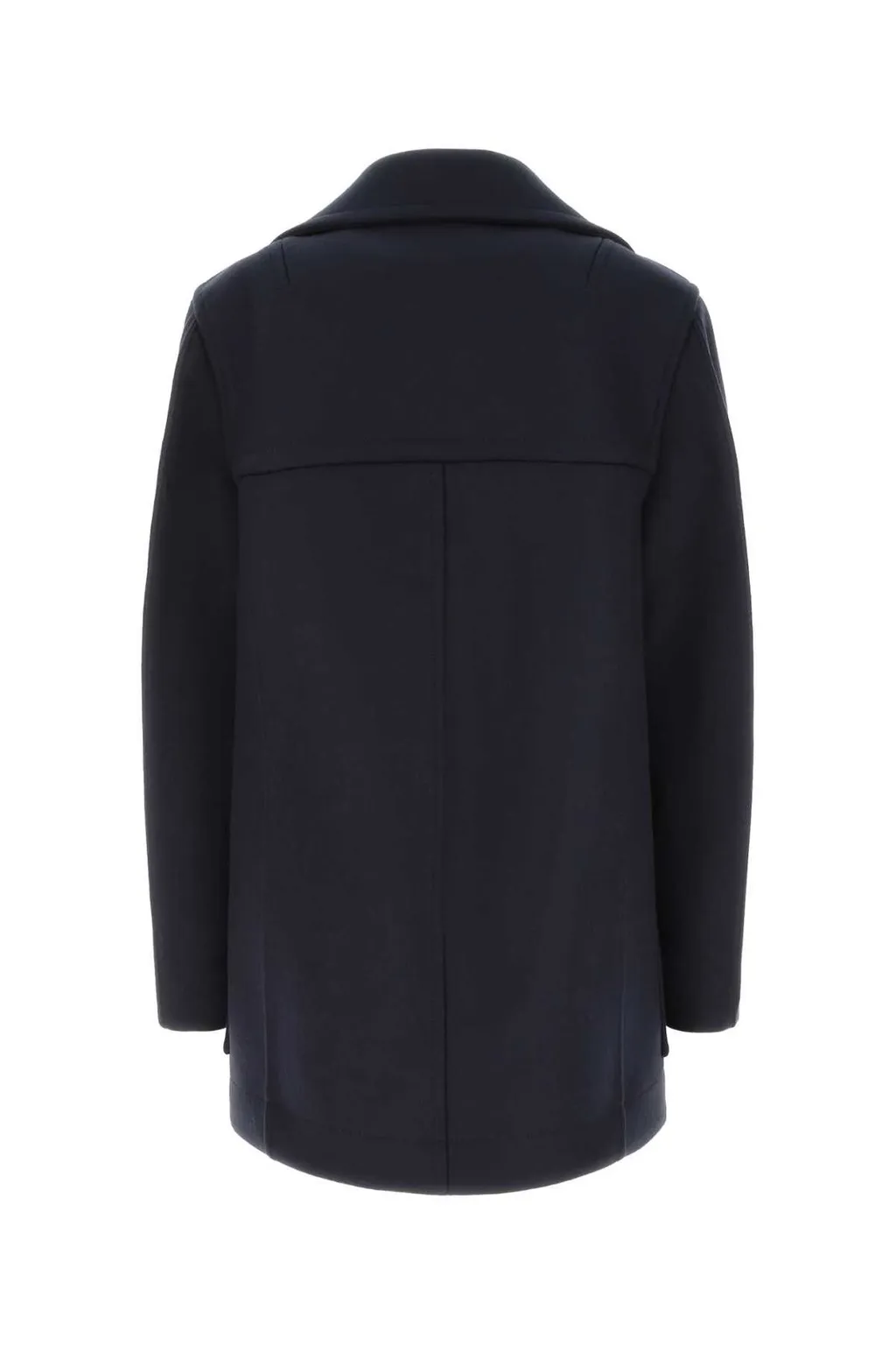 Curved Shape Felted Coat