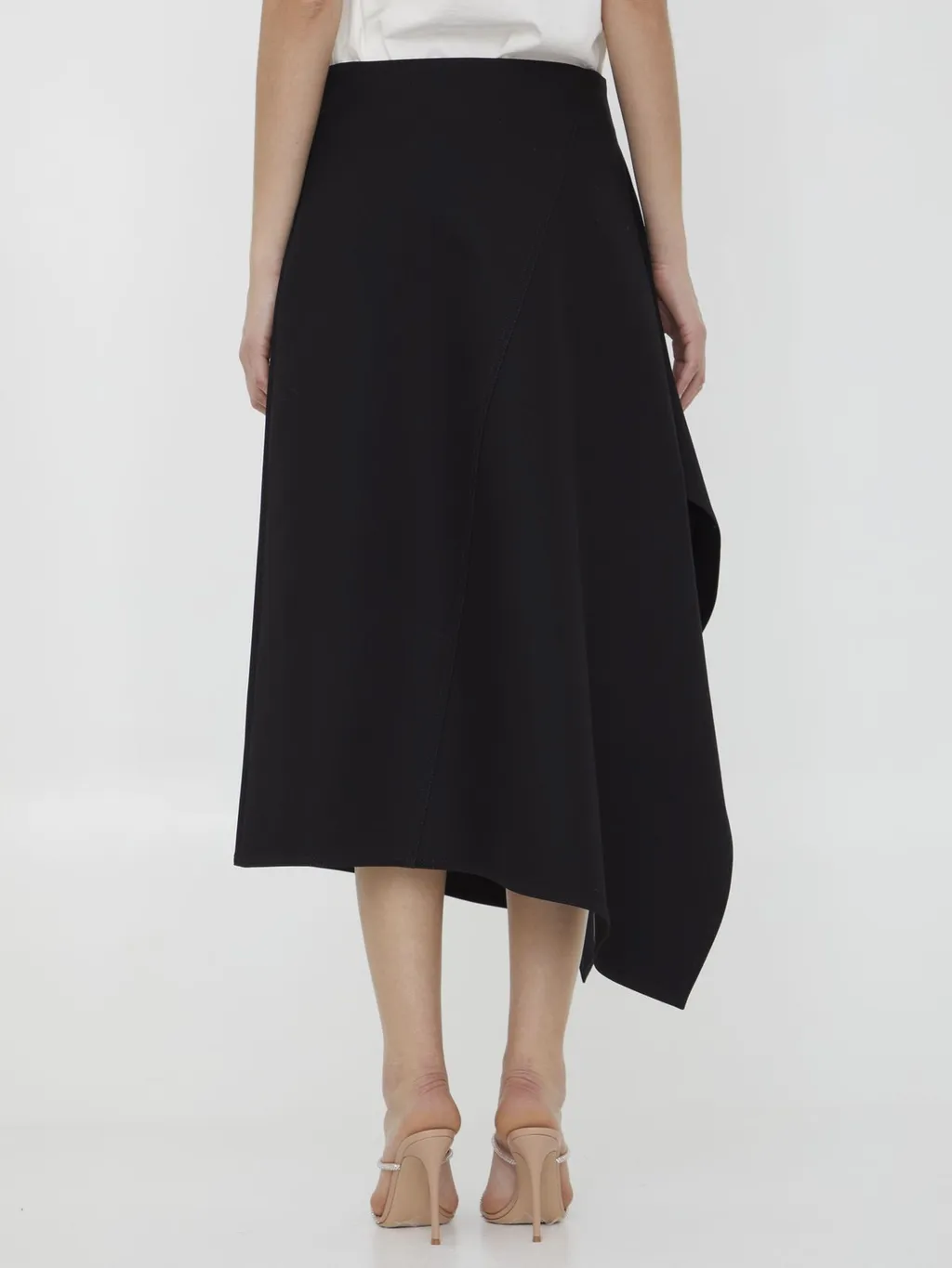 Asymmetric Midi Skirt
