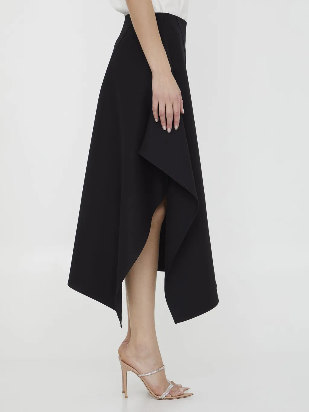 Asymmetric Midi Skirt