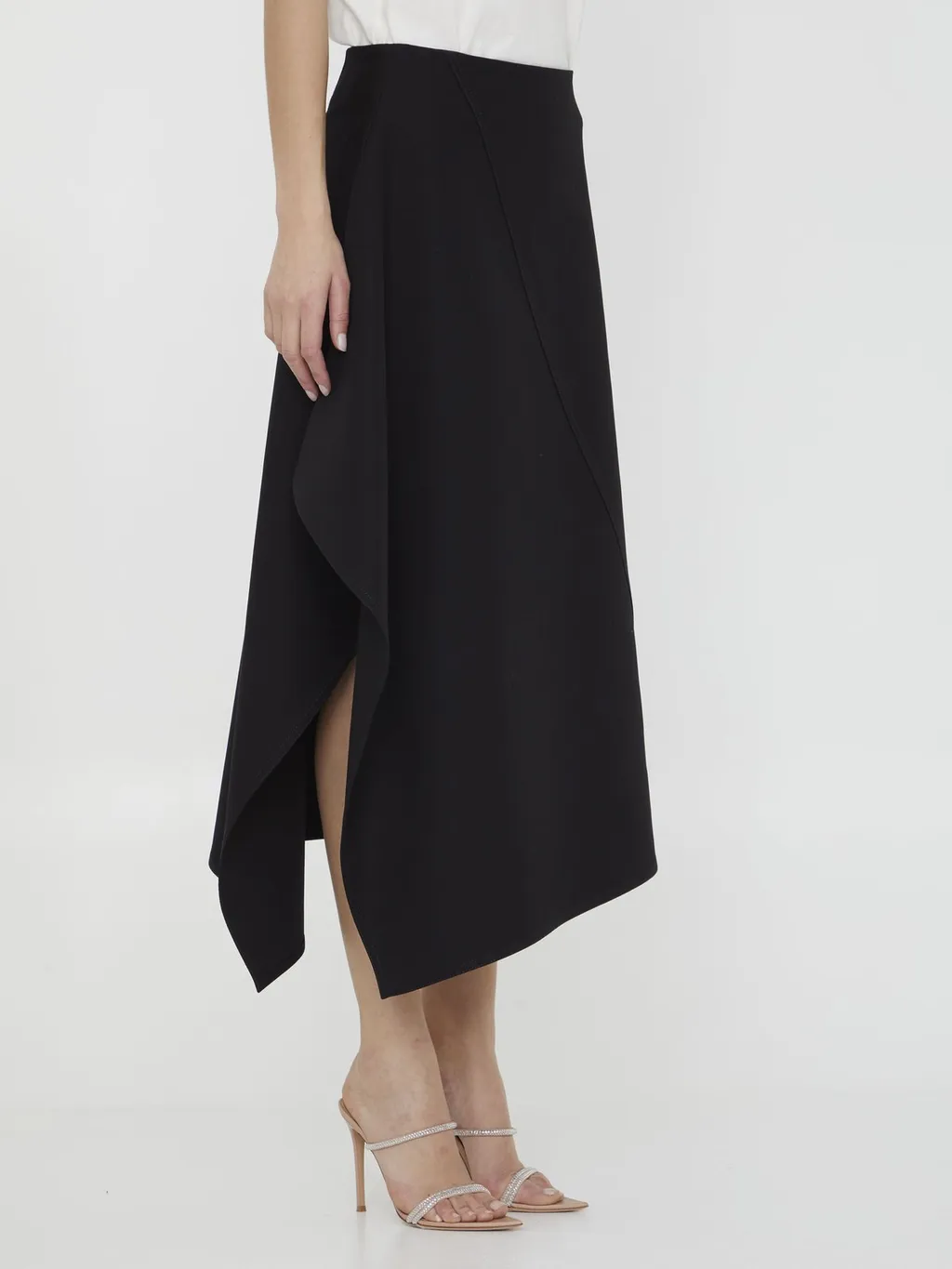 Asymmetric Midi Skirt