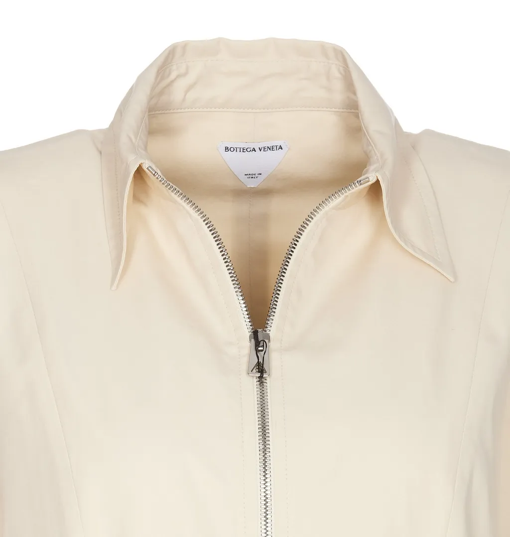 Pleated Poplin Shirt Dress