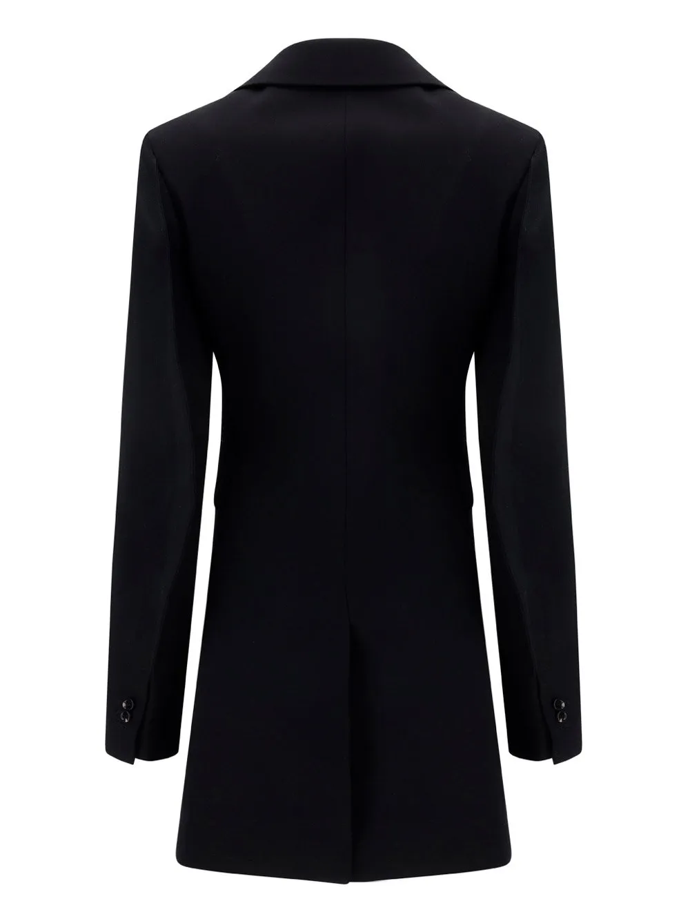 Curved Sleeved Single-Breasted Jacket