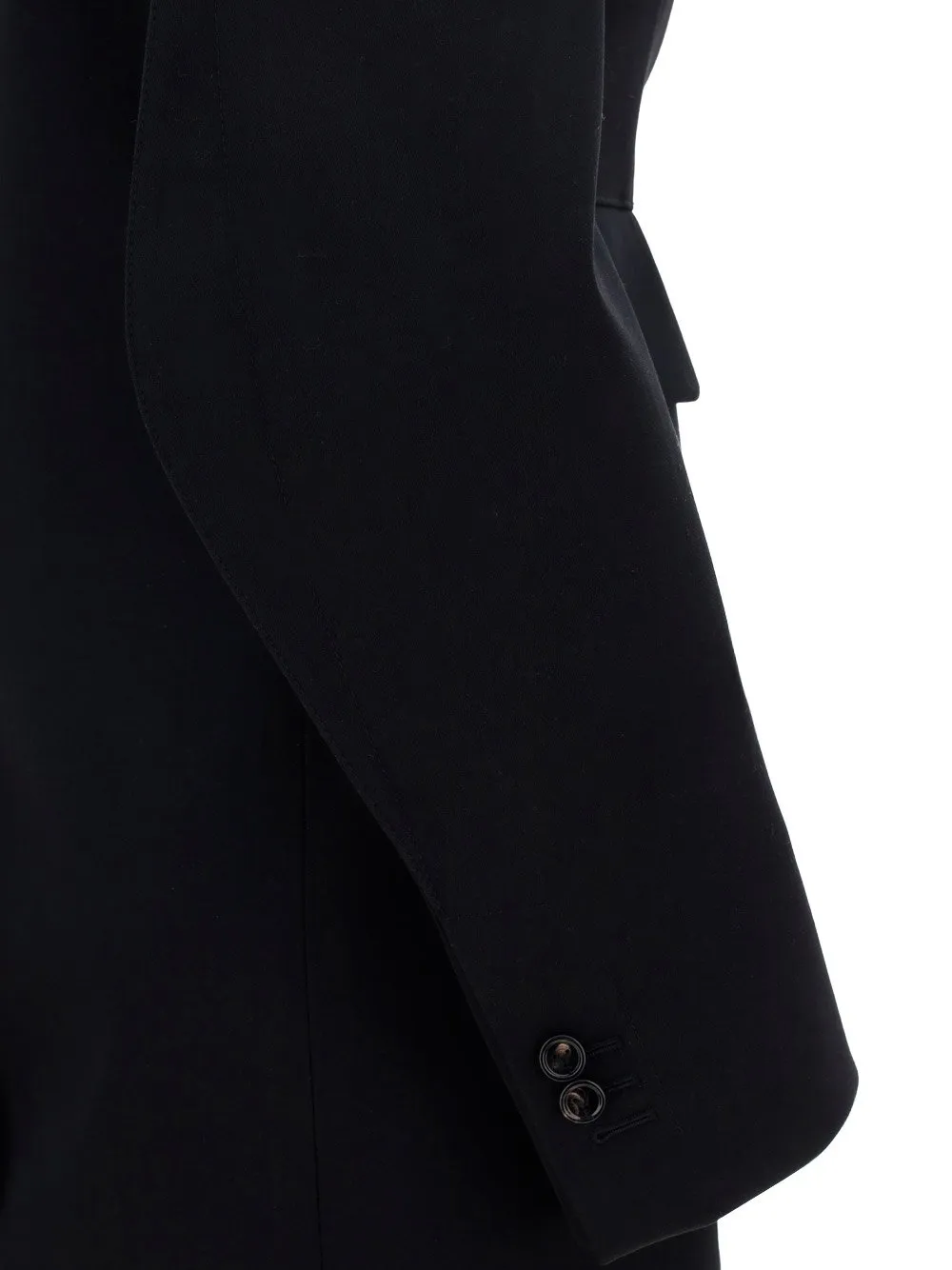 Curved Sleeved Single-Breasted Jacket