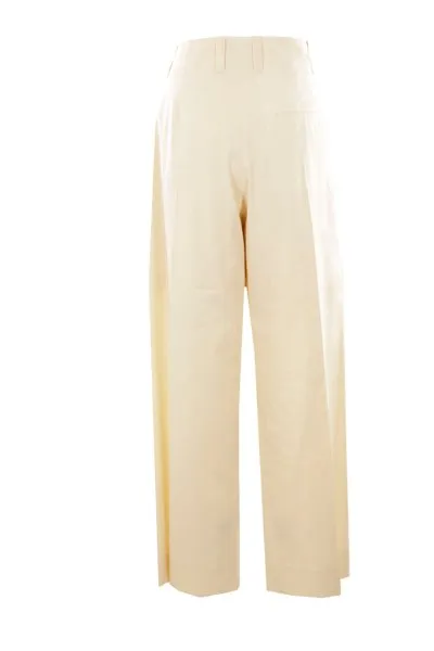 Pleated Wide Leg Trousers