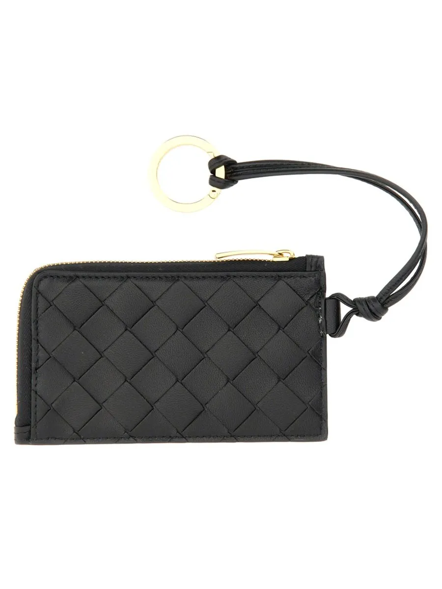 Intrecciato L-Zipped Card Case