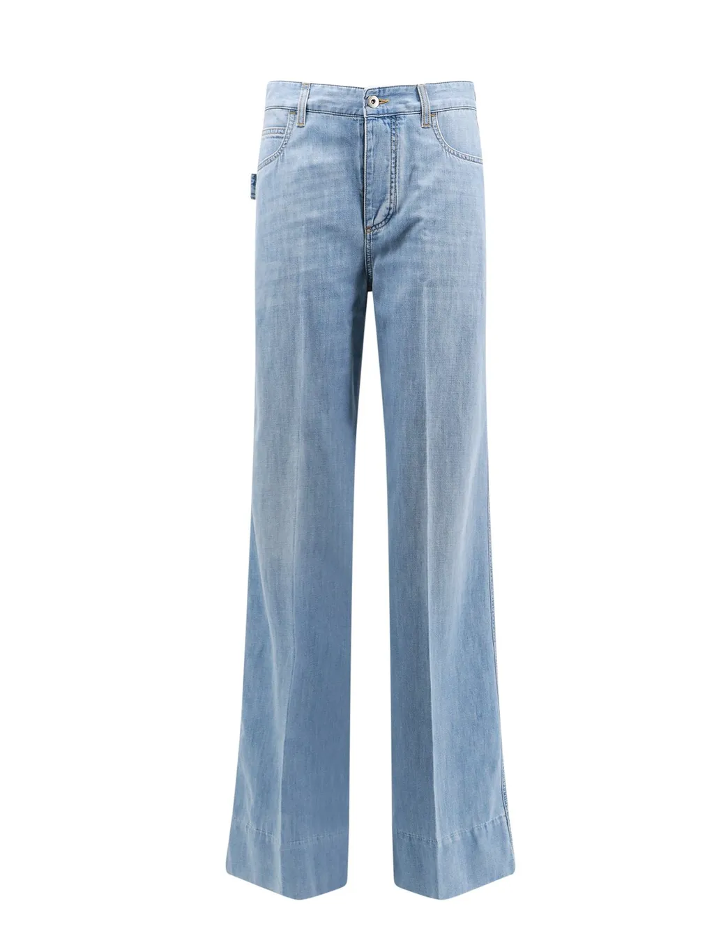 Logo Patch Wide Leg Jeans
