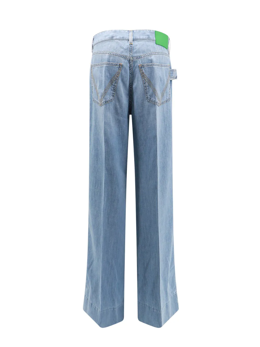Logo Patch Wide Leg Jeans