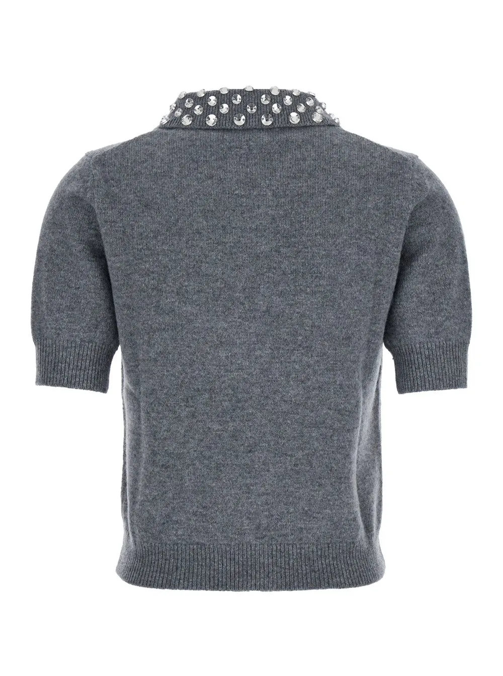 Embellished Short-Sleeved Jumper