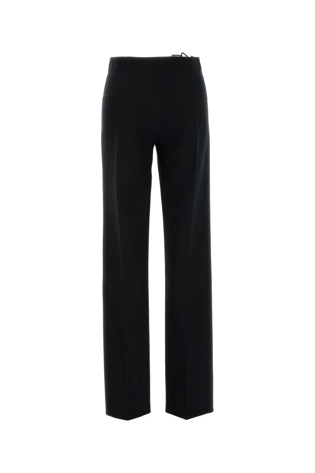 Lace-Insert Straight Leg Trousers