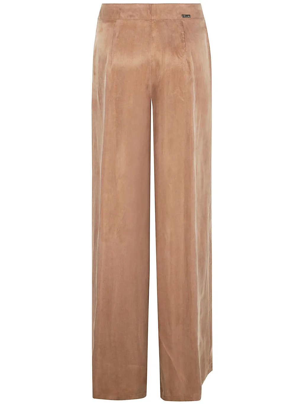 Wide-Leg Gabardine Trousers