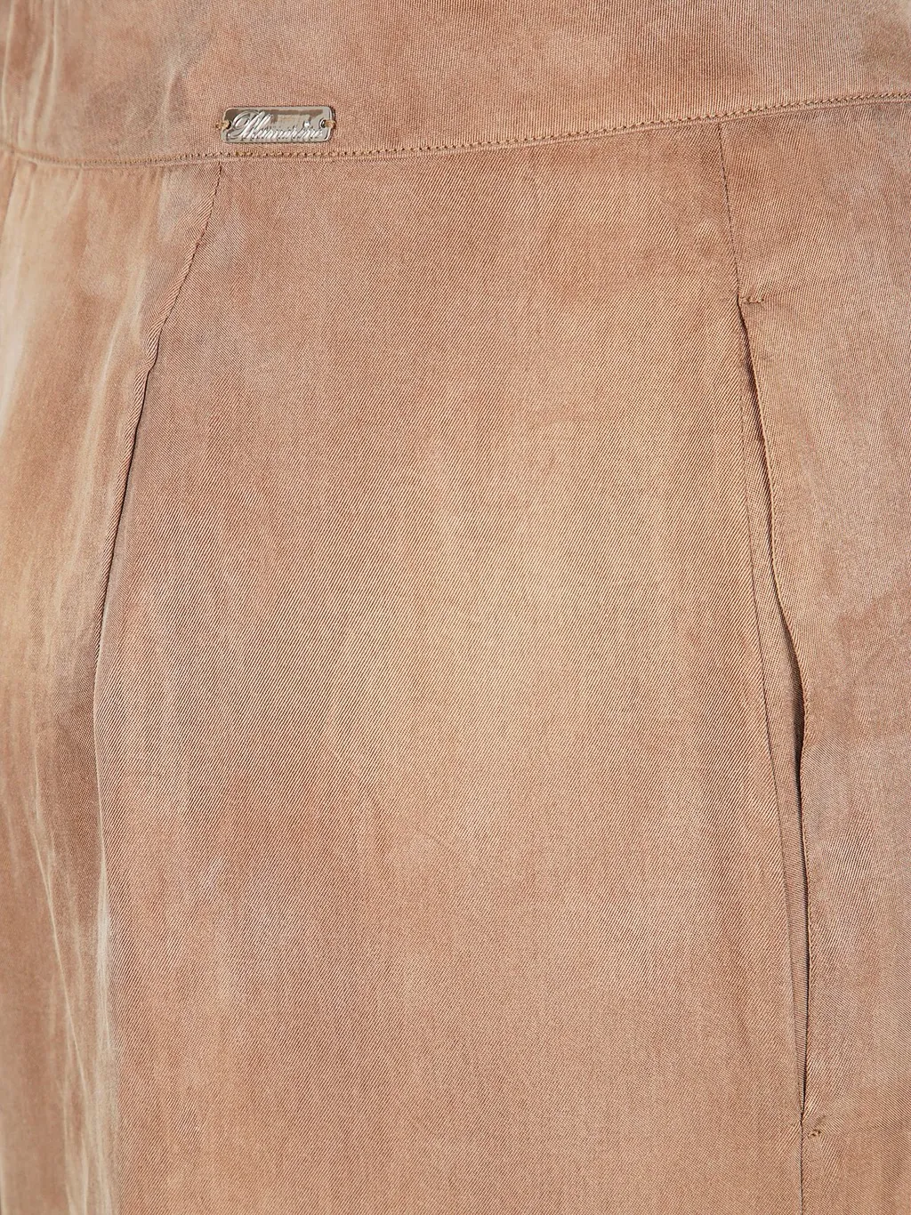 Wide-Leg Gabardine Trousers