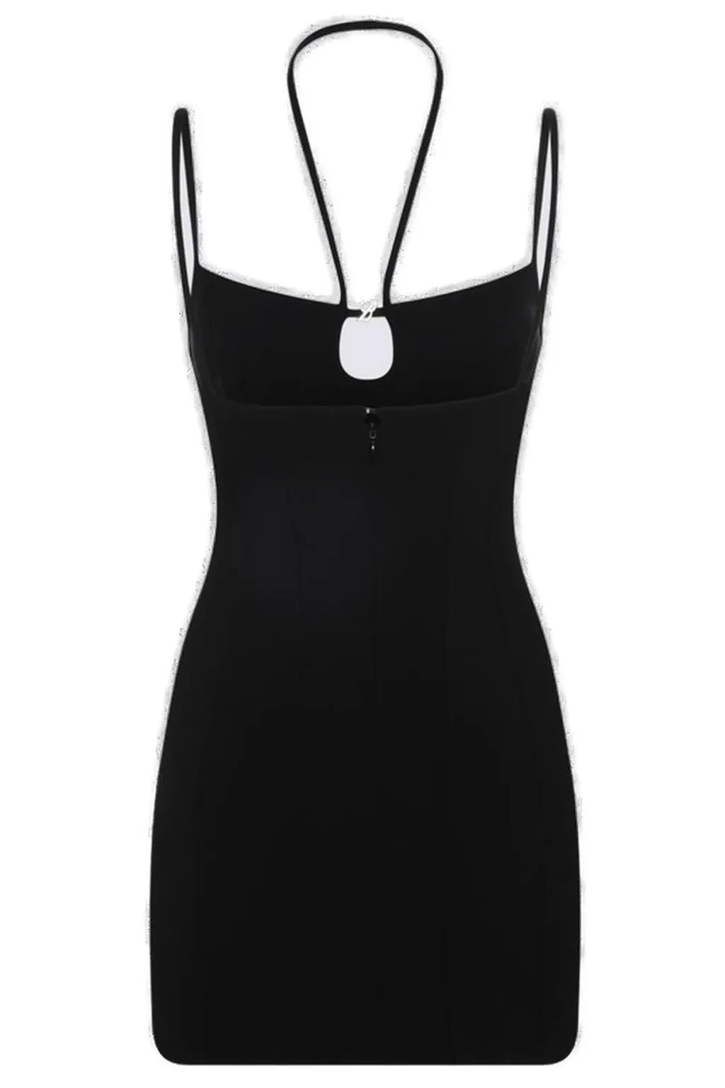 Cut-Out Seam Detailed Jersey Mini Dress