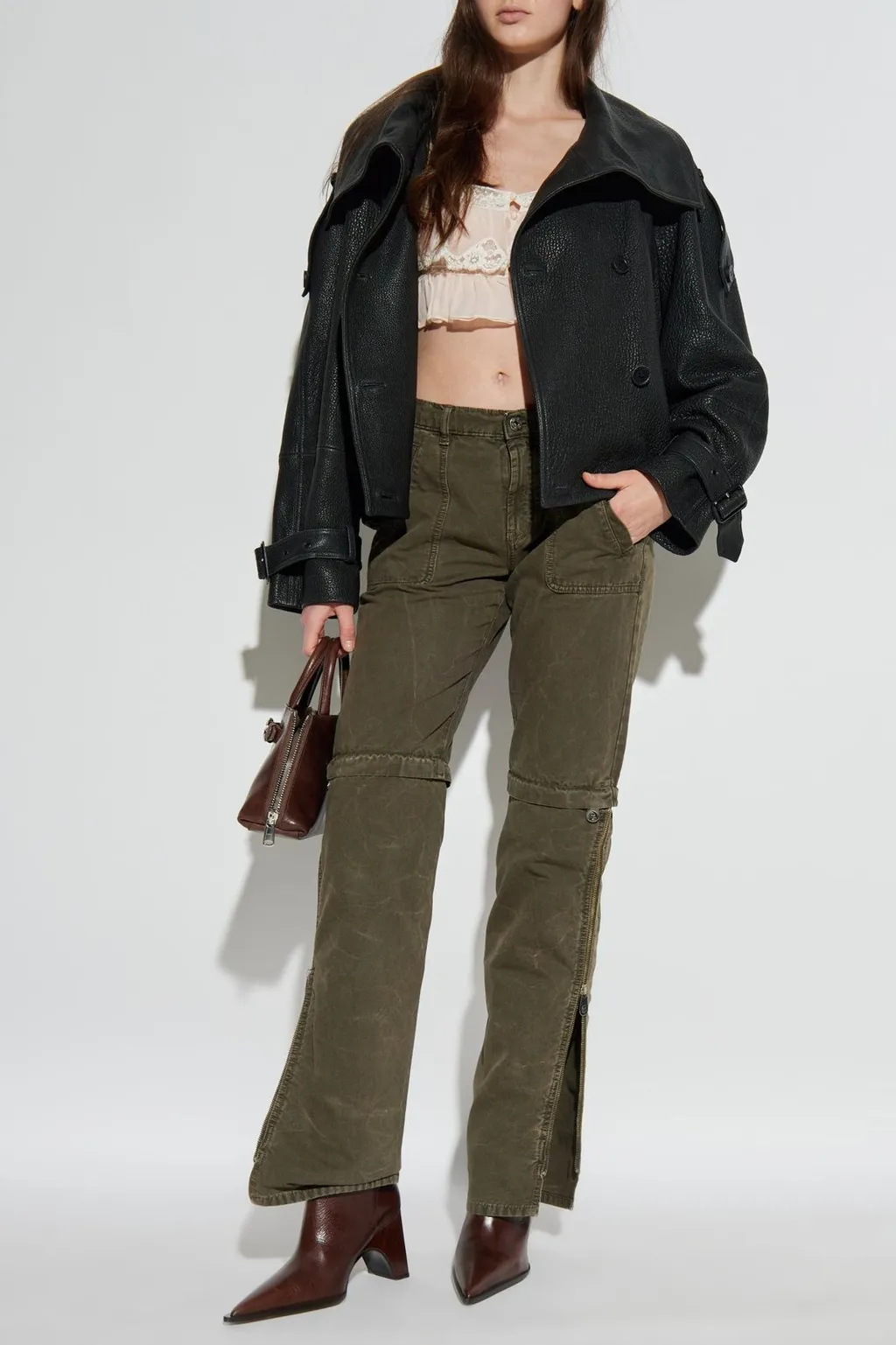 Zippered Cargo Pants