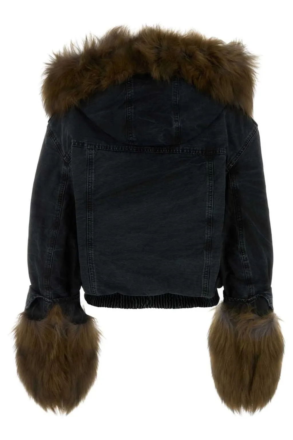 Fur-Trimmed Canvas Jacket