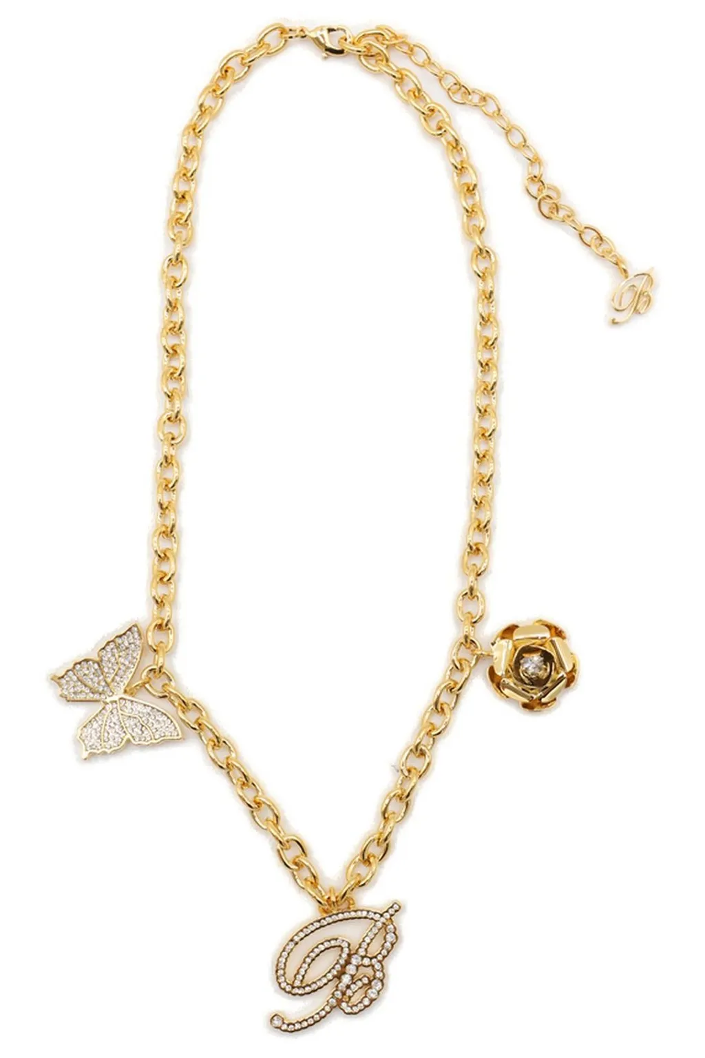 Logo Embellished Chain Linked Necklace