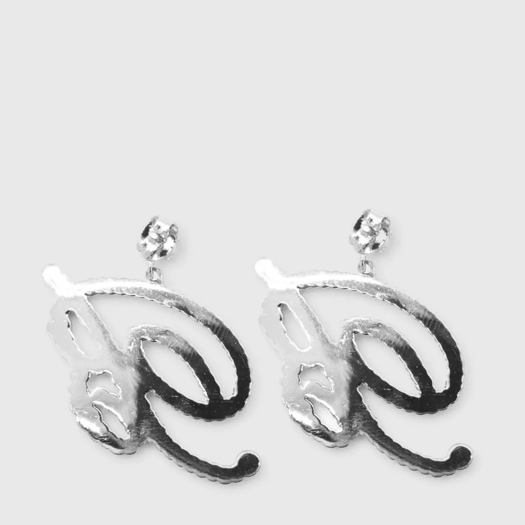 Logo Embellished Dangled Earrings