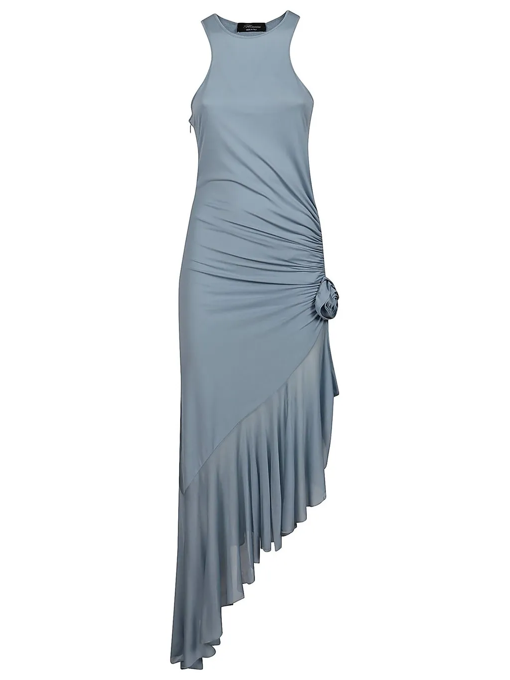 Asymmetric Halter-Neck Dress