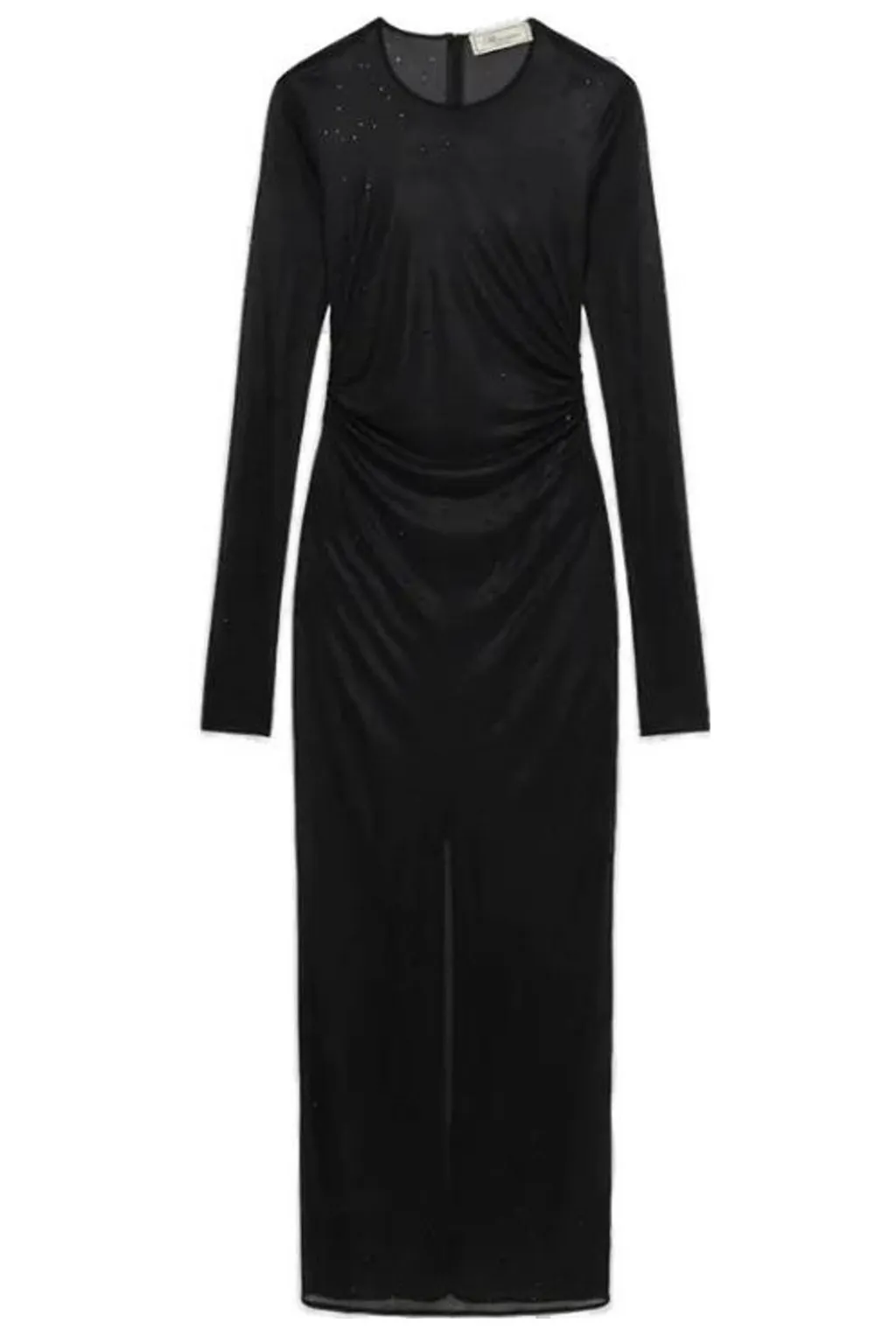 Crewneck Sheer Maxi Dress