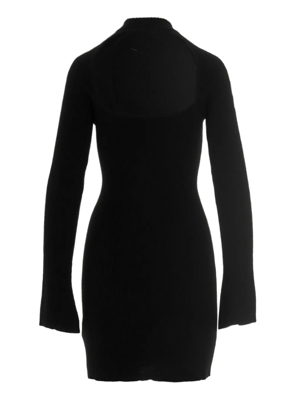 Rose Detailed Long Sleeve Dress