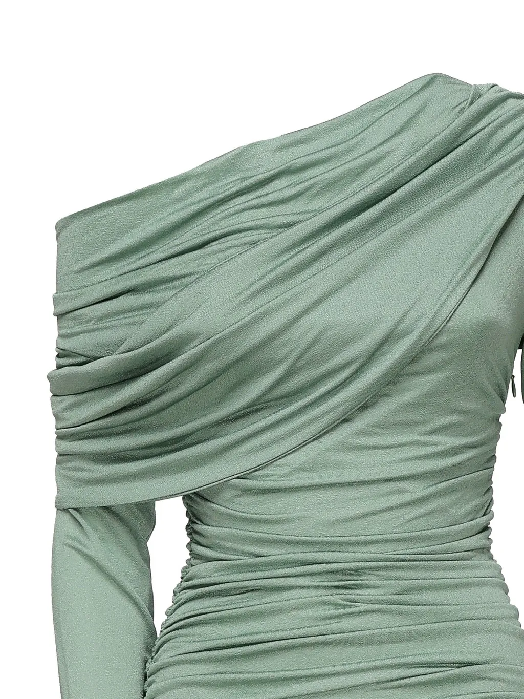 Pleated Draped Midi Dress