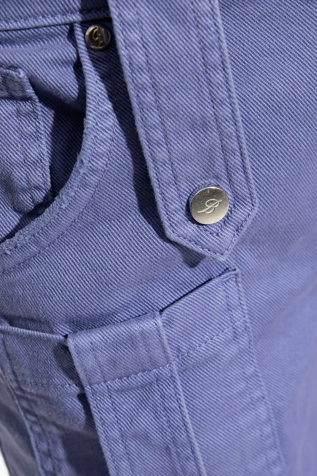 Low-Rise Flared Cargo Jeans