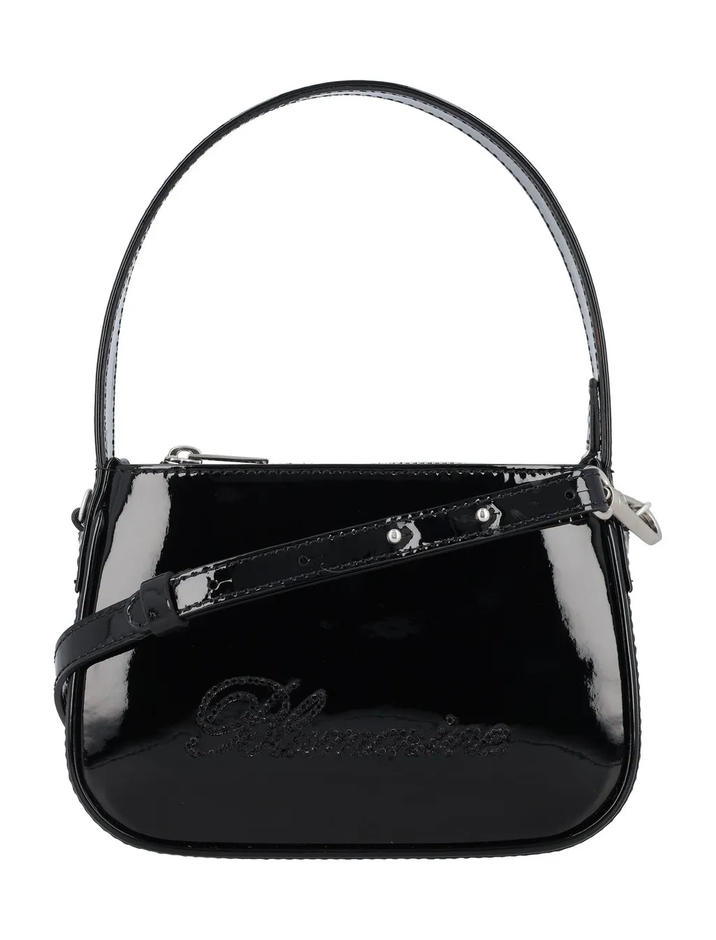 Logo Embellished Zipped Tote Bag