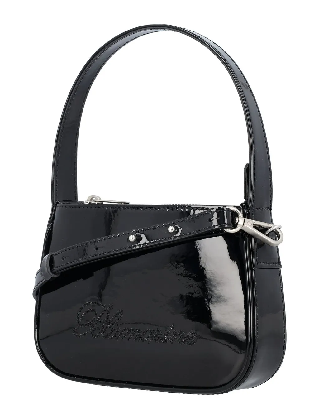Logo Embellished Zipped Tote Bag