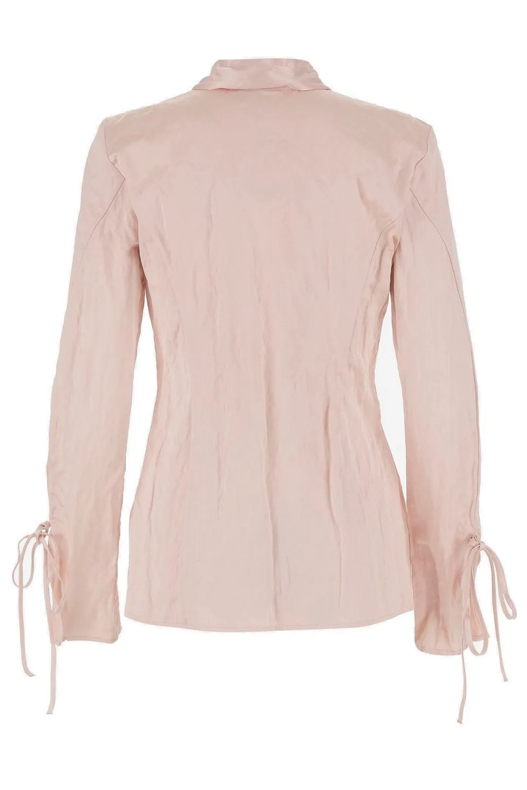 Crinkled Satin Shirt