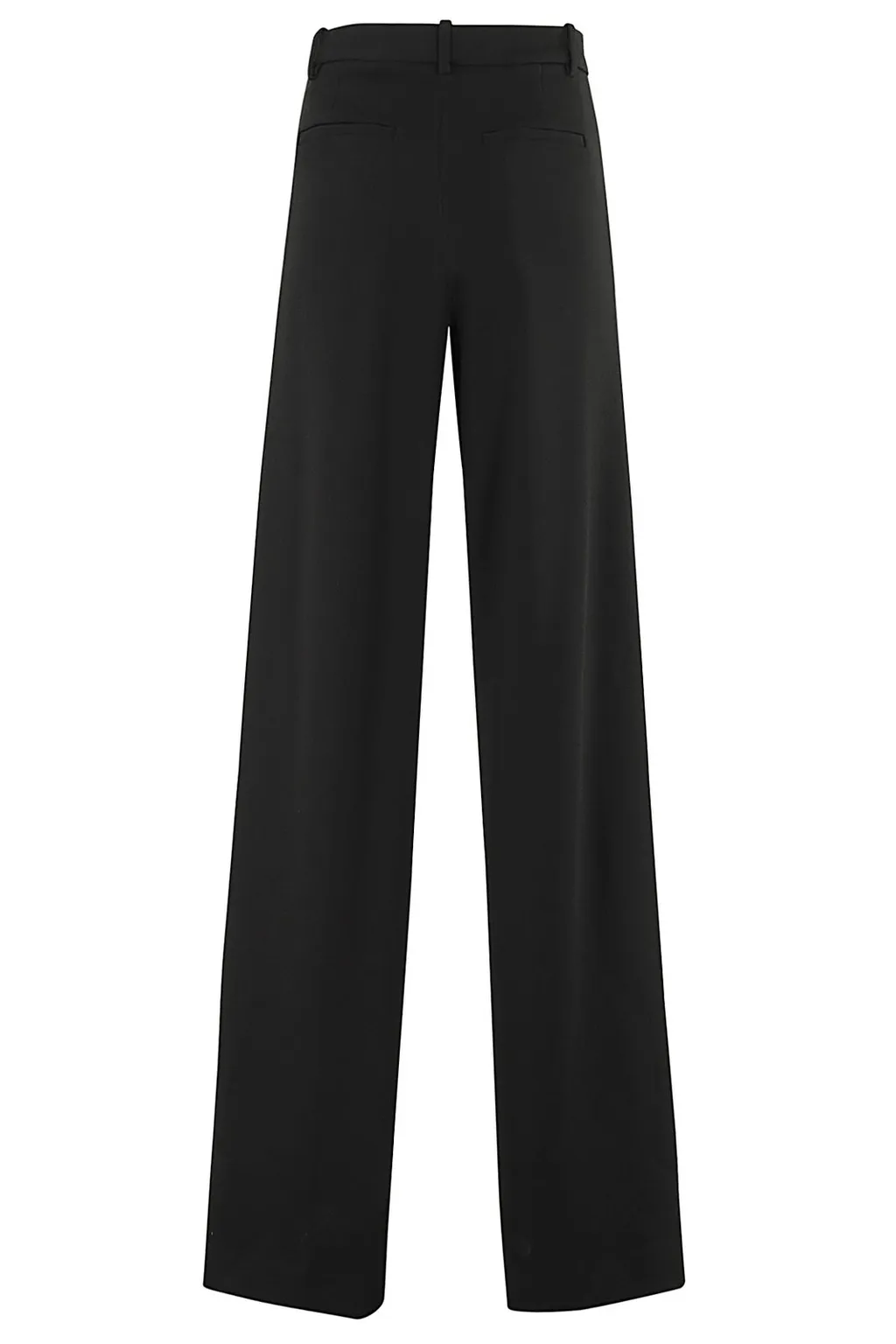 Wide-Leg Crepe Trousers