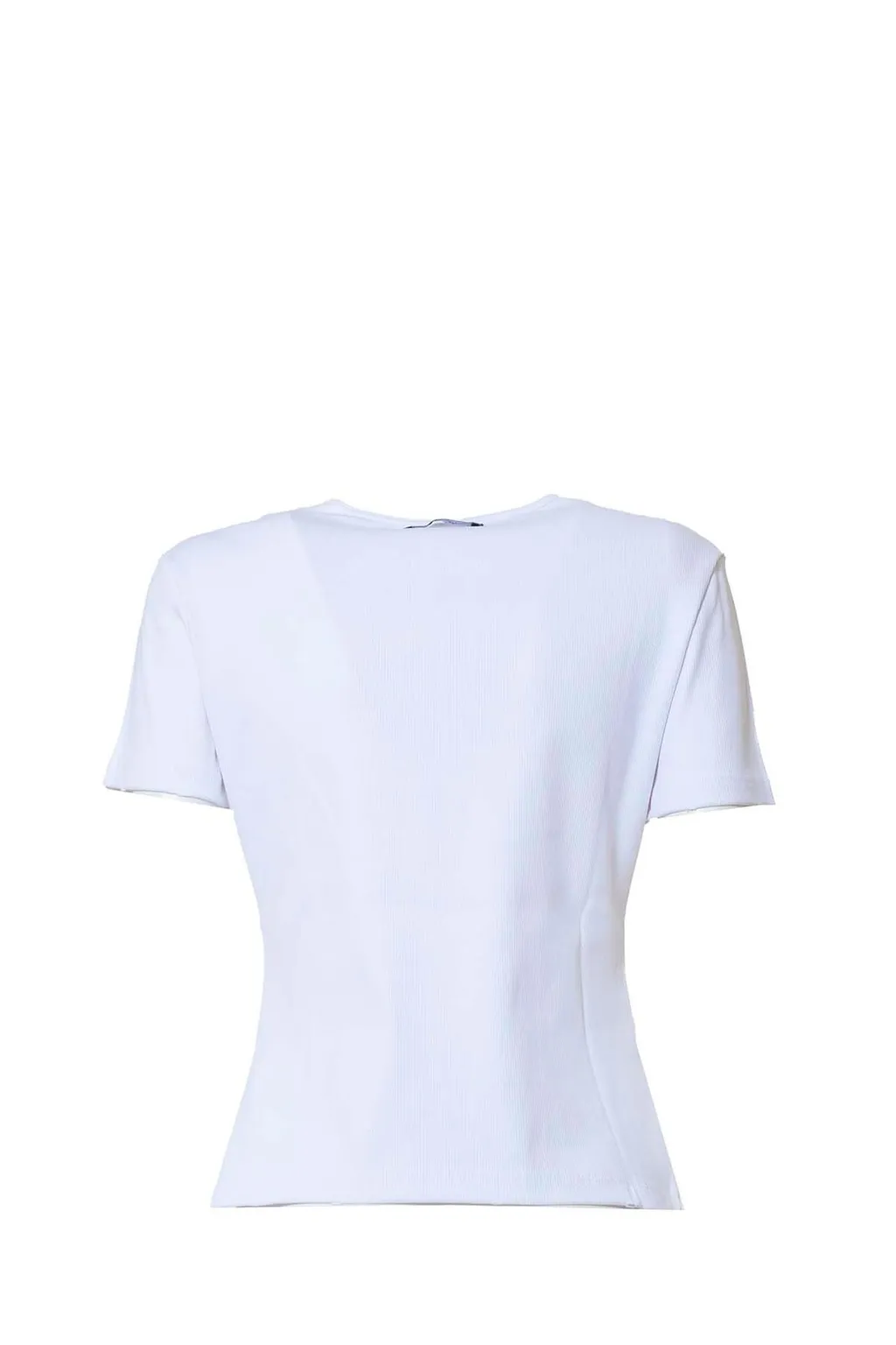 Logo Embroidered Crewneck Knitted T-Shirt