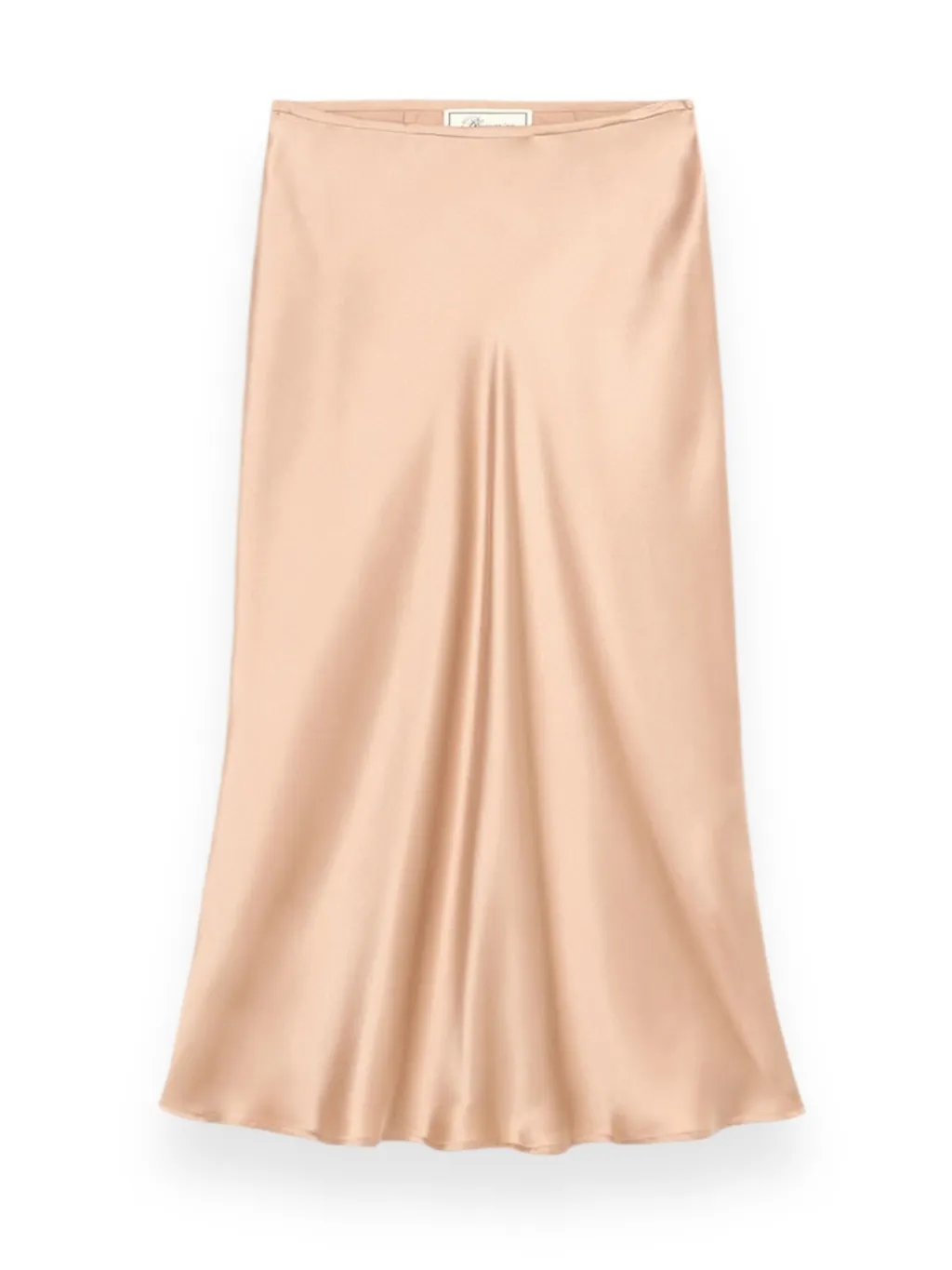 Bias-Cut Mid-Rise Skirt