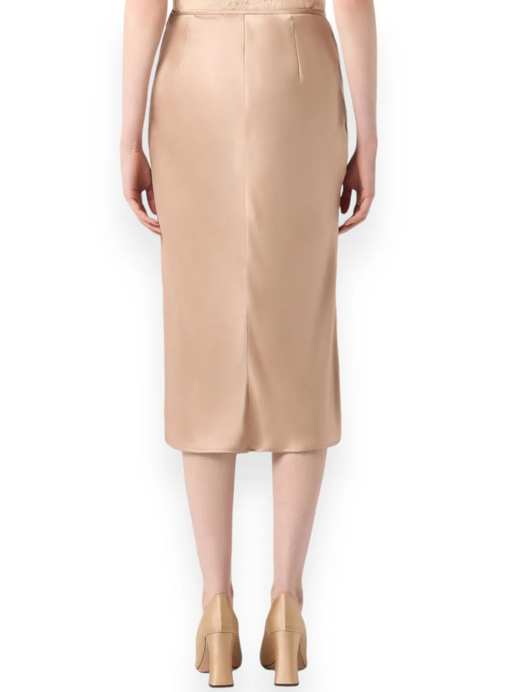 Bias-Cut Mid-Rise Skirt