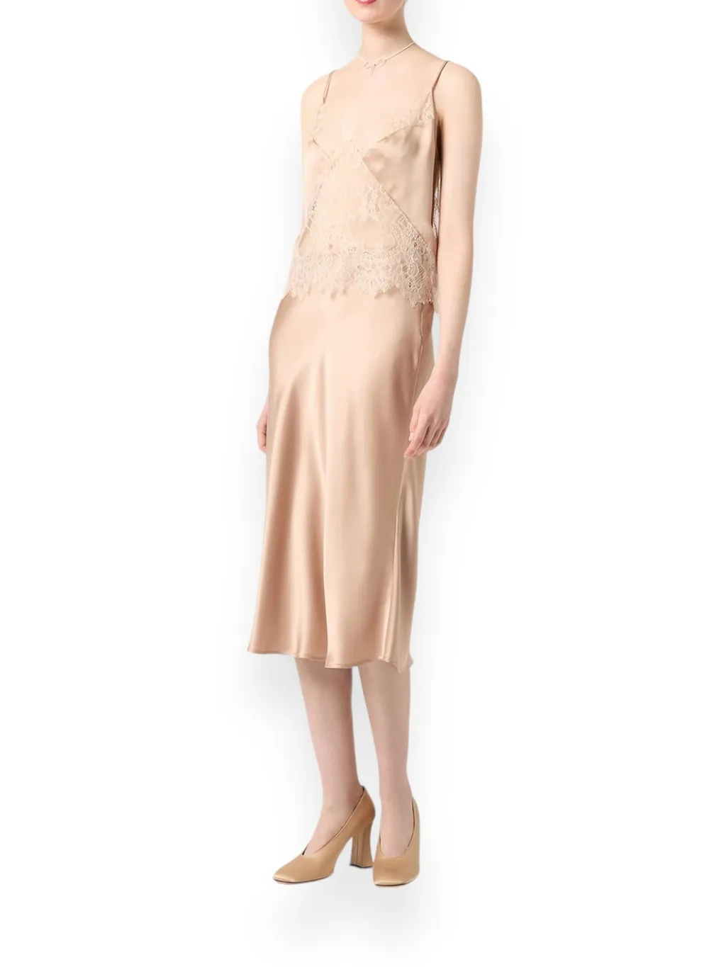 Bias-Cut Mid-Rise Skirt