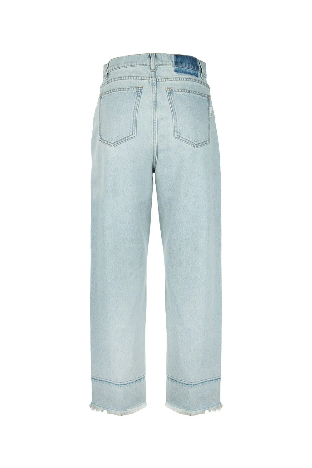 Logo Patch Straight-Leg Jeans